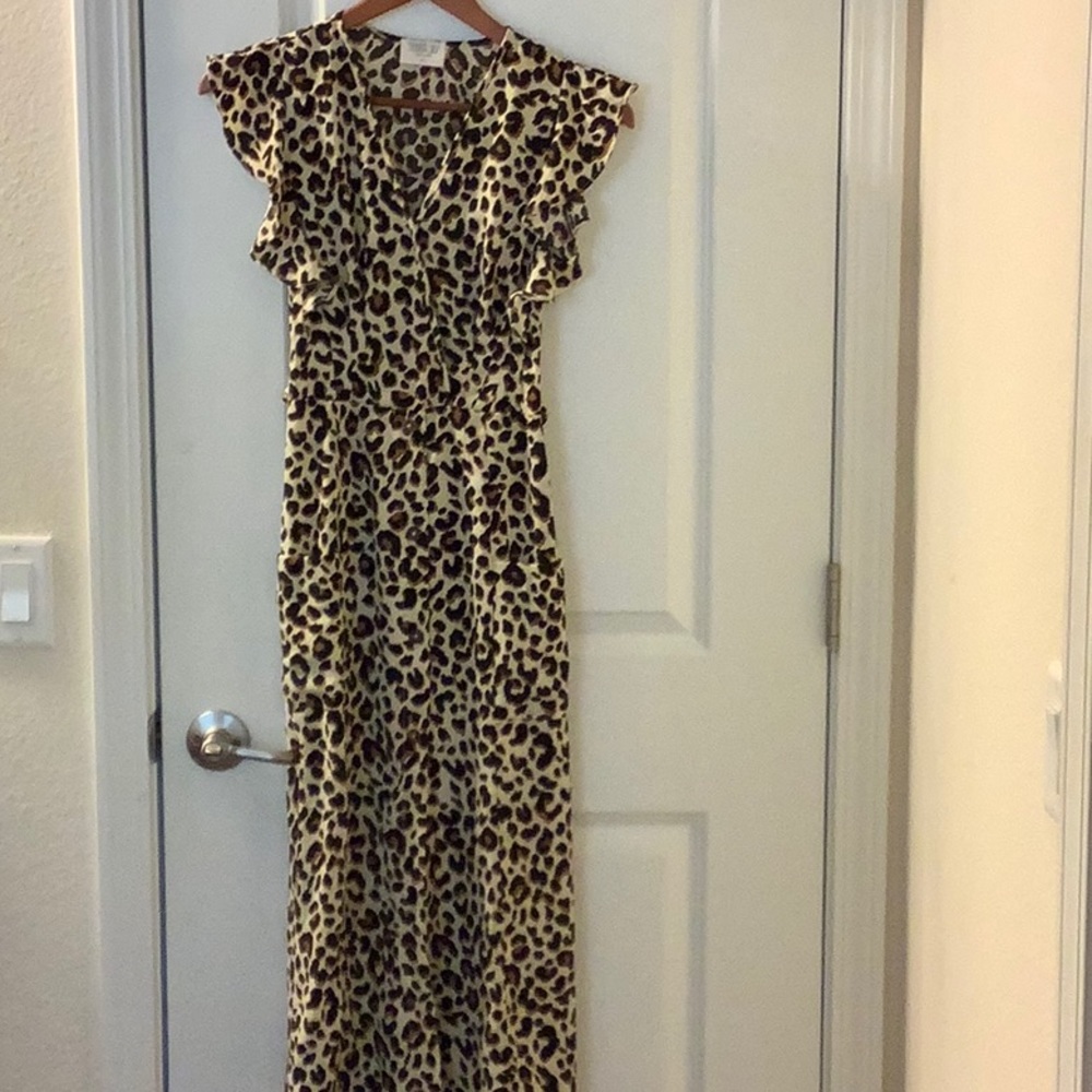 Sienna sky dress, can, leopard print
